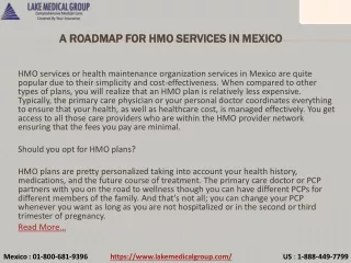 a roadmap for hmo services in mexico a roadmap