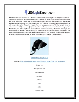 pir passive infrared detectors are a lifesaver