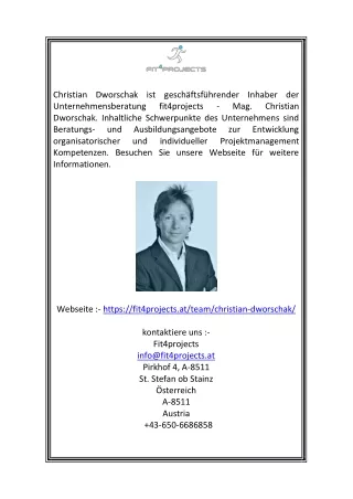 christian dworschak ist gesch ftsf hrender
