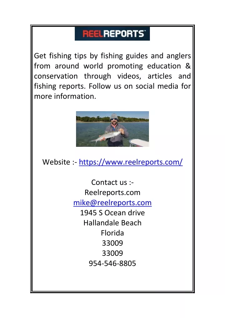 get fishing tips by fishing guides and anglers