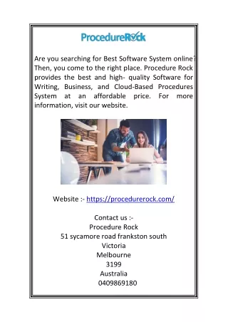 are you searching for best software system online