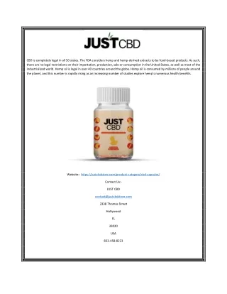 cbd is completely legal in all 50 states