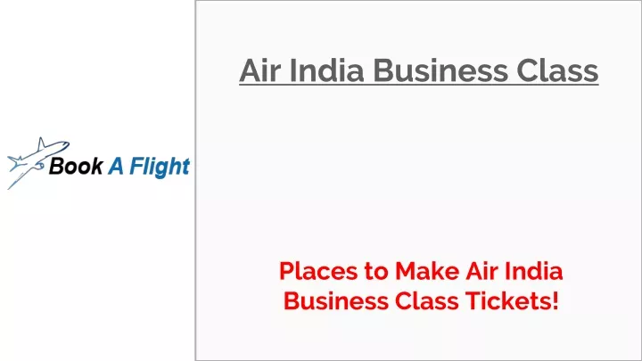 air india business class