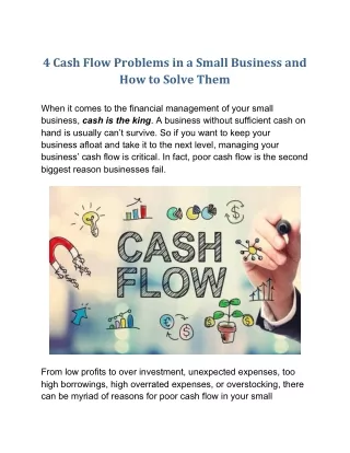 4 cash flow problems in a small business