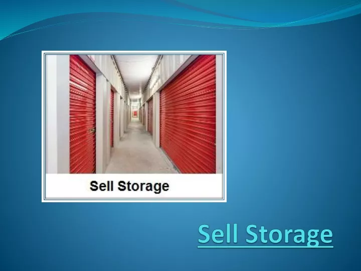 sell storage