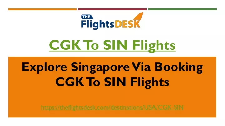 cgk to sin flights