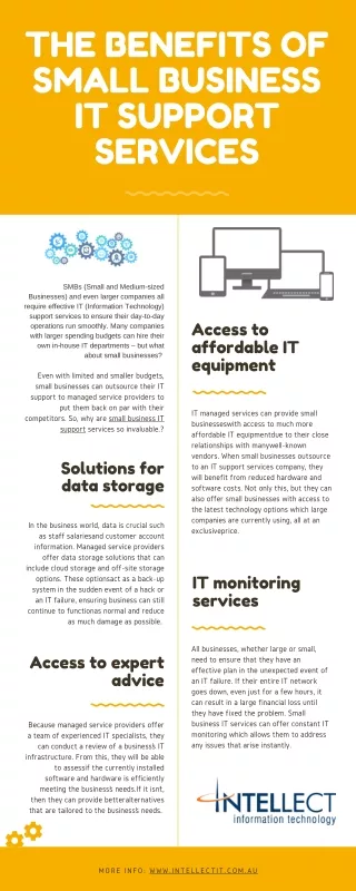 the benefits of small business it support services
