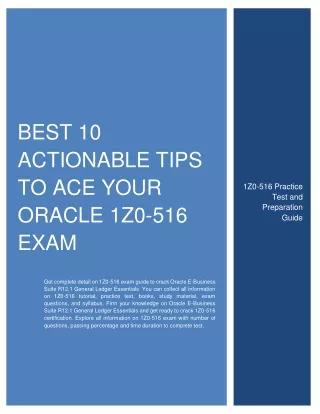 best 10 actionable tips to ace your oracle