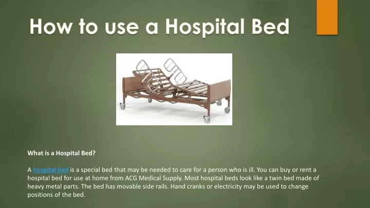 what is a hospital bed