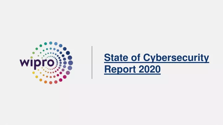 state of cybersecurity report 2020