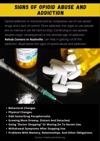 signs of opioid abuse and addiction