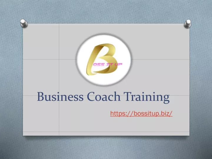 business coach training