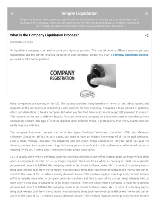 simple liquidation
