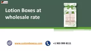 lotion boxes at wholesale rate