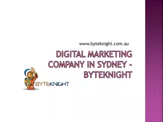 Digital Marketing Company in Sydney - Byteknight