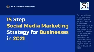 15 Step  Social Media Marketing  Strategy for Businesses in 2021
