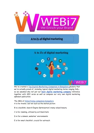 we ve created a top digital marketing companies