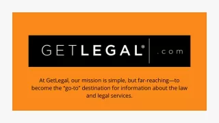at getlegal our mission is simple