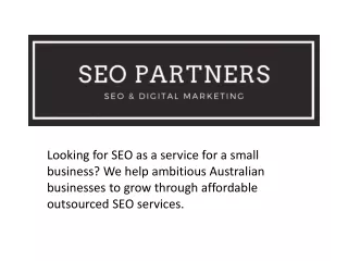 SEO Packages In Australia | SEO For A Small Business