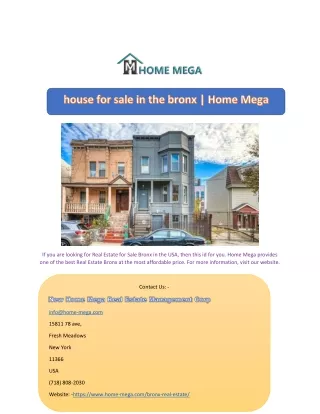 if you are looking for real estate for sale bronx