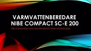 varmvattenberedare nibe compact sc e 200