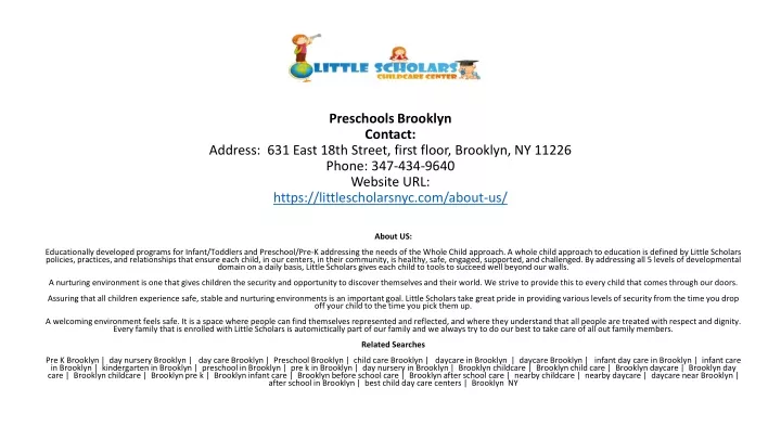 preschools brooklyn contact address 631 east 18th