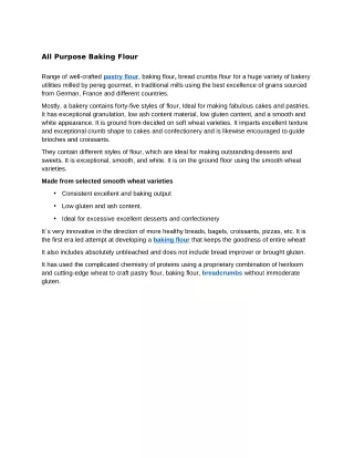 all purpose baking flour