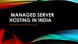 managed server hosting in india