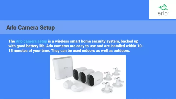 arlo camera setup