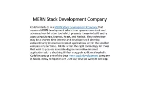 MERN Stack Development Company