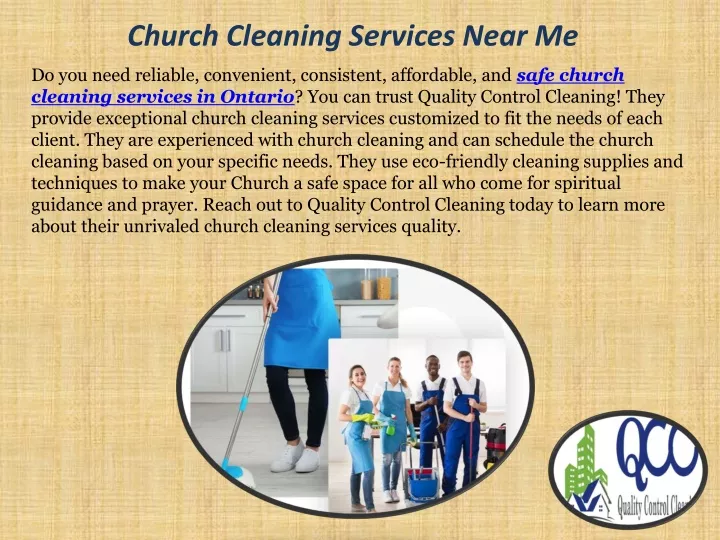 church cleaning services near me