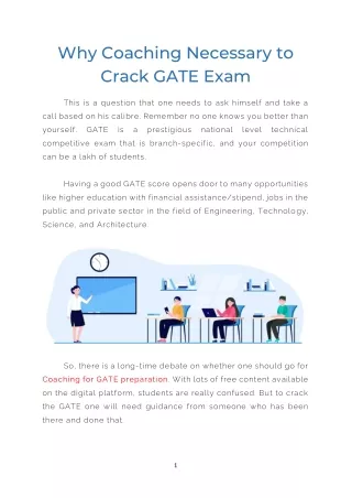 Why Coaching Necessary to Crack GATE Exam