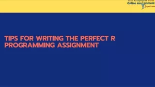 Tips for writing the perfect R programming assignment