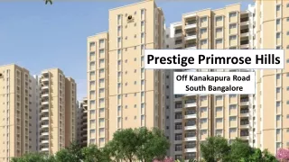 Prestige New Launch Residential 1 and 2 BHK Primrose Hills