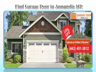 Find Garage Door in Annapolis MD