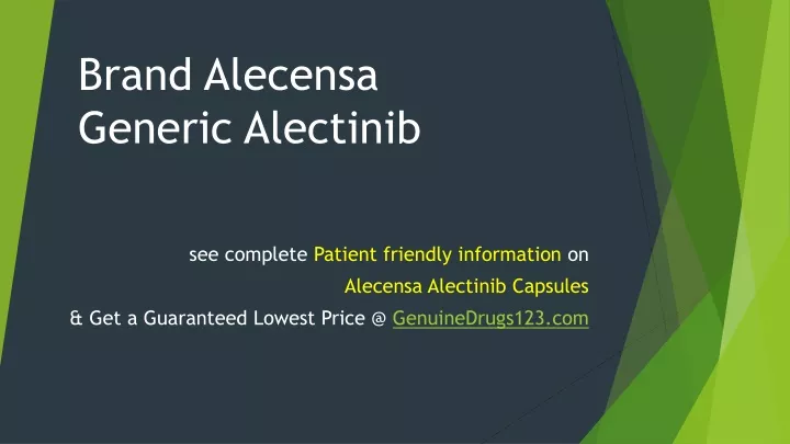 brand alecensa generic alectinib