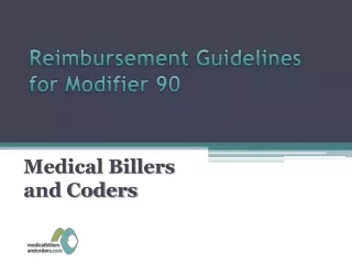 reimbursement guidelines for modifier 90