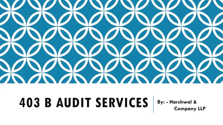 403 b audit services
