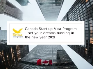 canada start up visa program set your dreams