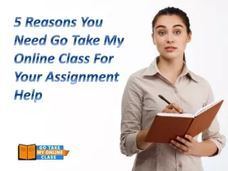 5 reasons you need go take my online class