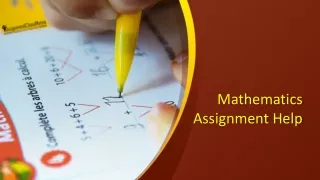 Mathematics Assignment Solutions