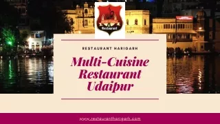 Multi-Cuisine Restaurant Udaipur - Restaurant Harigarh