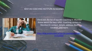 Get The List Of Top IAS Coaching In Mumbai