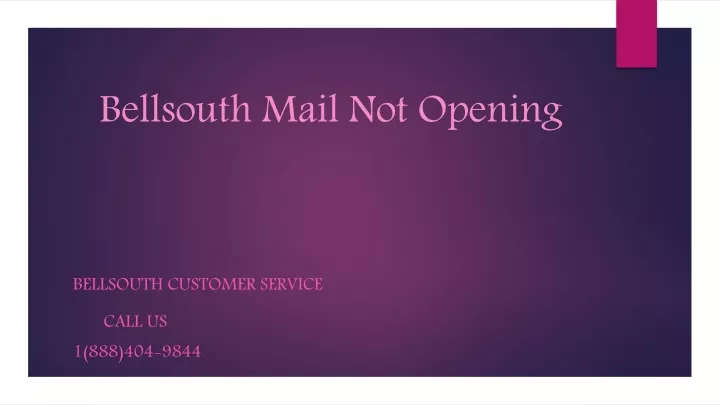 bellsouth mail not opening