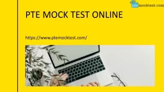 PTE MOCK TEST ONLINE