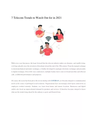 7 telecom trends to watch out for in 2021