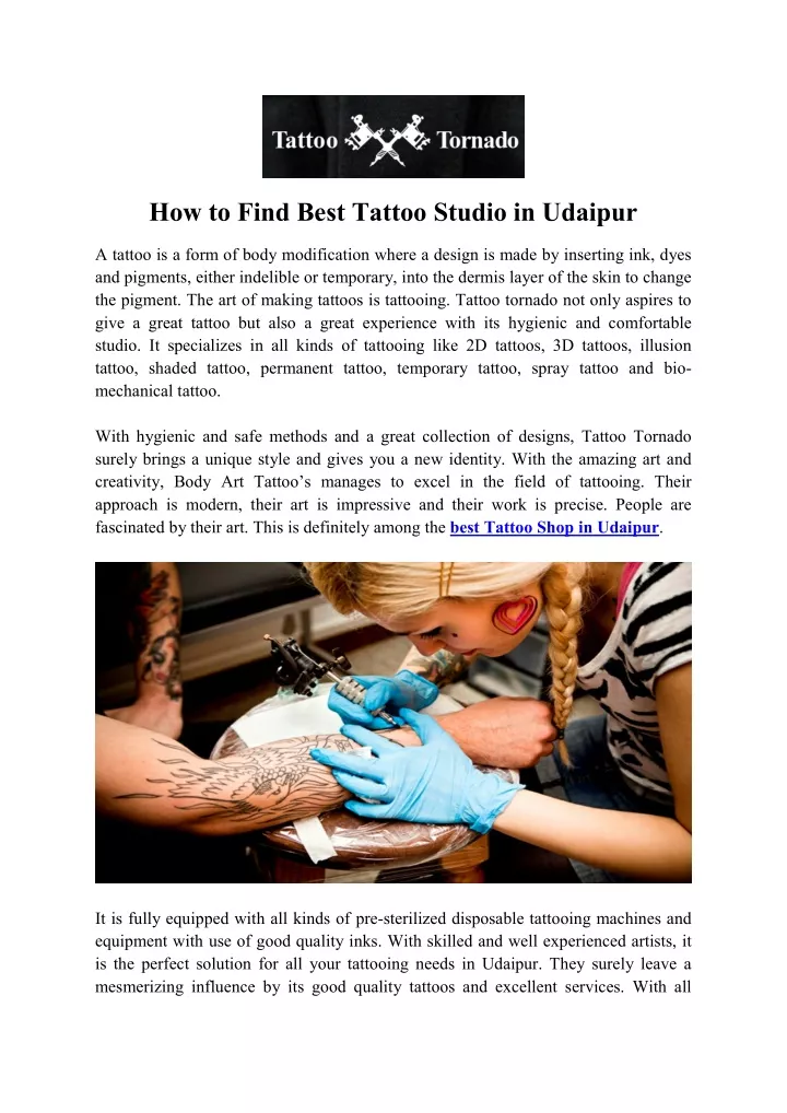 how to find best tattoo studio in udaipur