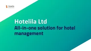 Hotelila: Property Management Software