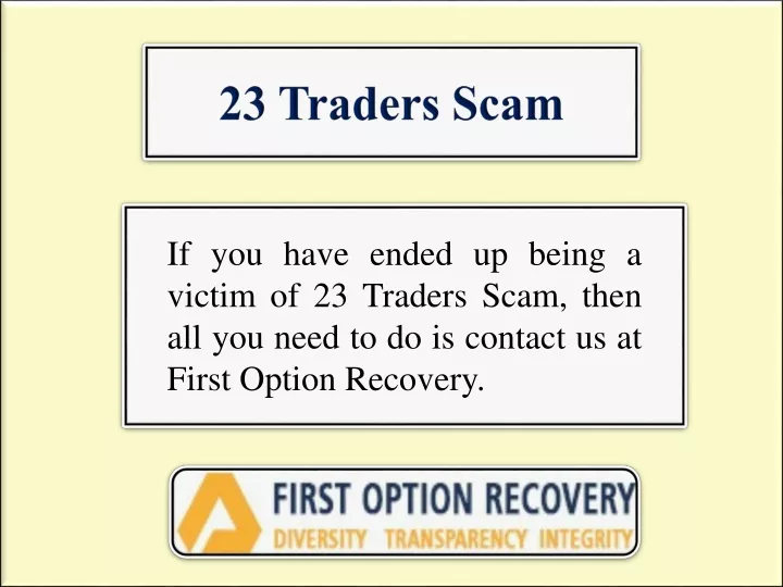 23 traders scam