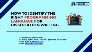how to identify the right programming language
